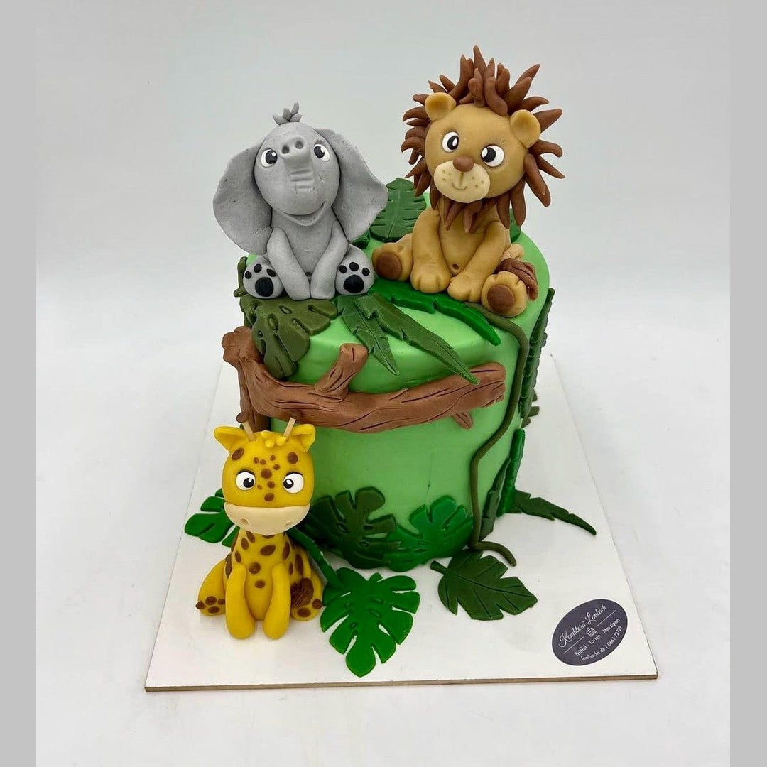 Dschungel/Safari Tortenfigur – Ansicht von vorne