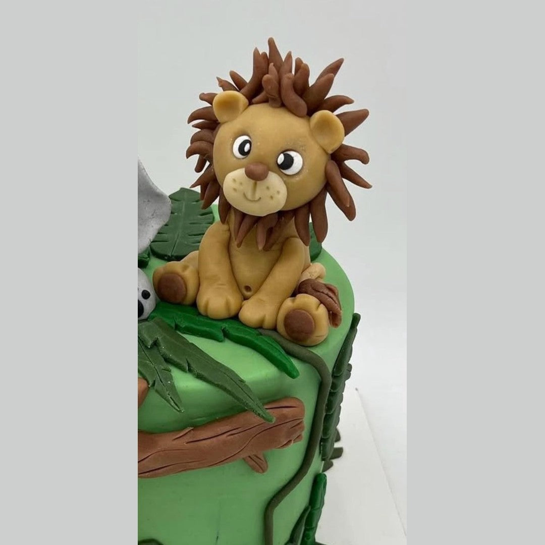 Dschungel/Safari Tortenfigur – Seitenansicht
